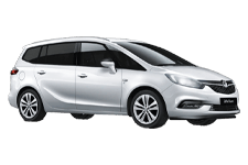 Car Hire Godalming - Vauxhall Zafira 5 + 2 - Minibus hire Godalming